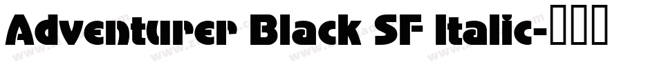 Adventurer Black SF Italic字体转换